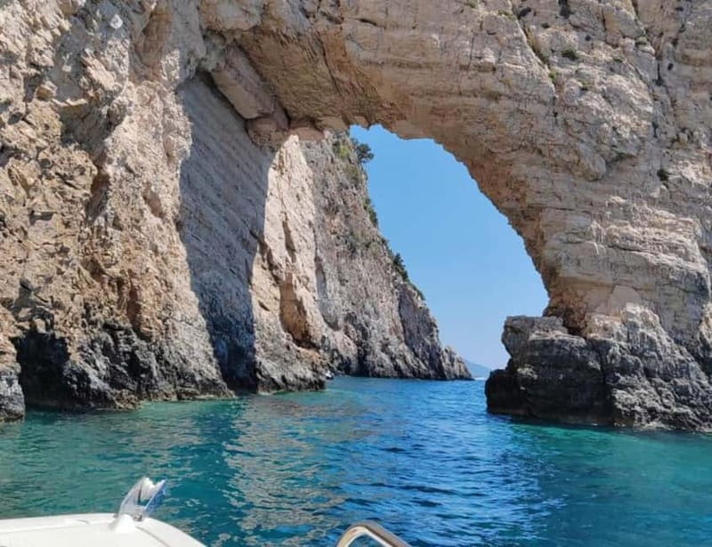 Zante Private Boat: Marathonisi, Keri Caves, Mizitres (max5) - Exploring the Keri Blue Caves and Blue Water Marvels