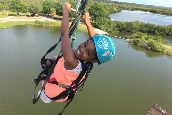 Zip Line Adventure over Tampa Bay - The Thrilling Zip Line Course and Obstacle Elements