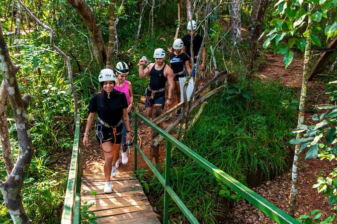 Zip Line, Mules Ride and Walk on the Hanging Bridge - Hiking the Winding Trails to the River