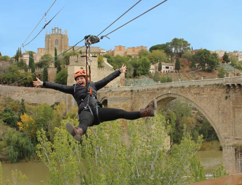 Zipline Adventure with Photo in Toledo over the Tagus River - Exciting Zipline Adventure in Toledo with Photos and Safety Gear