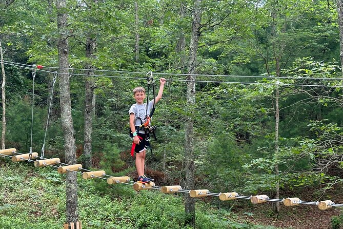 Ziplining and Climbing at The Adventure Park on Cape Cod - Explore the Self-Guided Tree Top Trails at The Adventure Park on Cape Cod