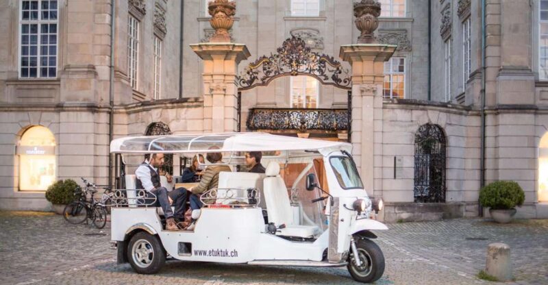 Zurich: Hot Stone Barbecue eTukTuk City Tour - Key Points